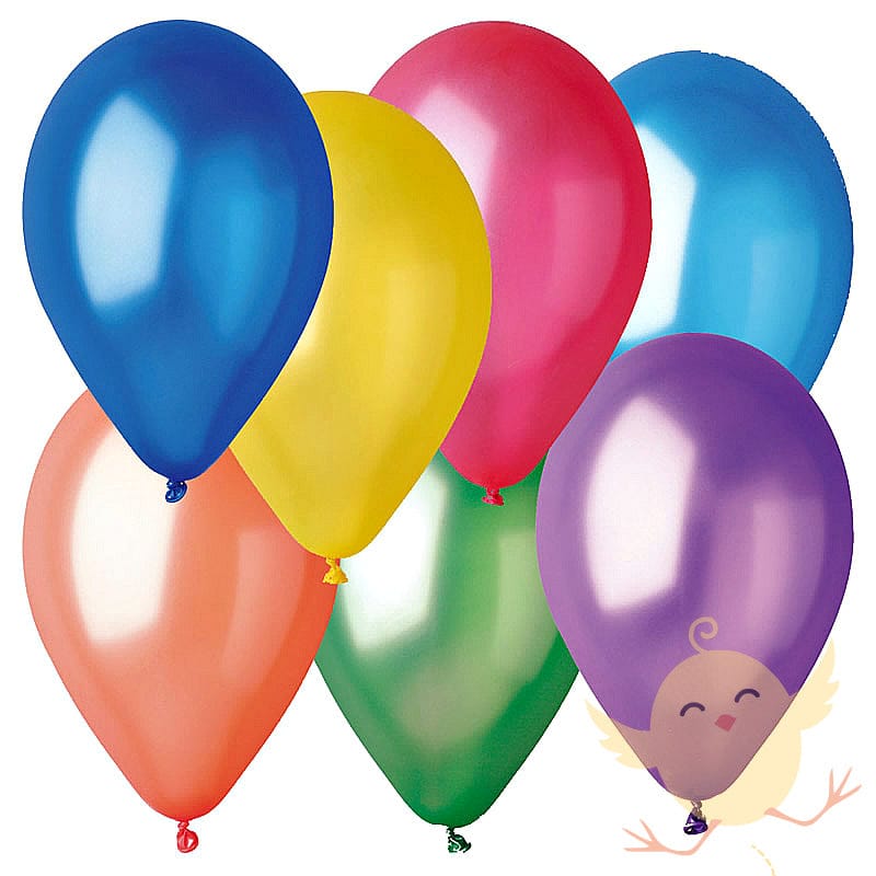 Balloons Plain Party Mix 100pcs with 1 Hand Air Balloon portable Pump - Armaa Store