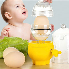 Hand Powered Egg Maker Inside Mixer Kitchen Cooking Gadget Portable Egg Cooker Tool Egg Scrambler Shaker