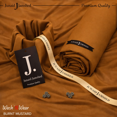 Premium J. Boski Fabric for Men | Luxury Boski | BURNT MUSTARD