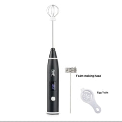 RAF Rechargeable Coffee Beater & Egg Whisker R.322 with 3 speeds & Digital Display - Armaa Store