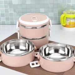3 Layers Insulated Lunch Box Stainless Steel Tiffin Hot Box For office school
