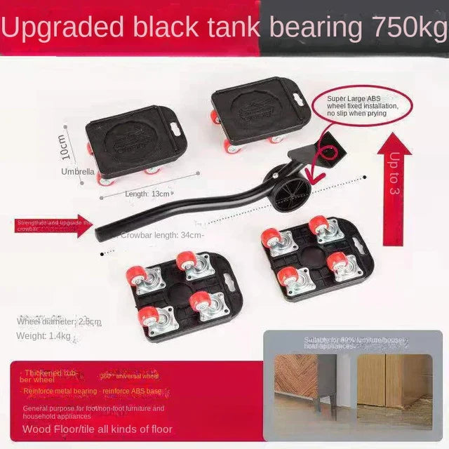 Furniture Movers Sliders Home Appliance Roller Storage Holders for Sofas Tables Beds Refrigerator Moving Kitchen Bathroom Racks - Armaa Store