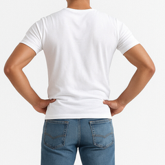 Soft Fit White Half Sleeve Vest- Pack of 12