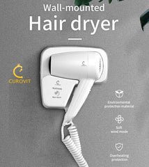 LANDIA WALL-MOUNTED HAIR DRYER – COMPACT & STYLISH FOR HOTELS & HOMES - Armaa Store