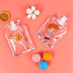Stock Out Hot Water Bag Transparent| for period cramps | for Pain Relief Hot bag | Small Cute Mini Size Hot and Cold Winter Water Bag | Hand Warmer Hot Bag| Hot Bag for girl| 2 Pieces Set