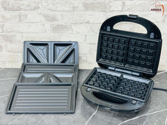 Raf 3 in 1 Sandwich Maker | Sandwich Maker with Grill, and Waffle plates