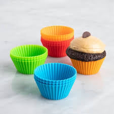 12 Pcs Silicone Cupcake Maker Set | Reusable Non-Stick Muffin & Cupcake Baking Molds | Food Grade Silicone
