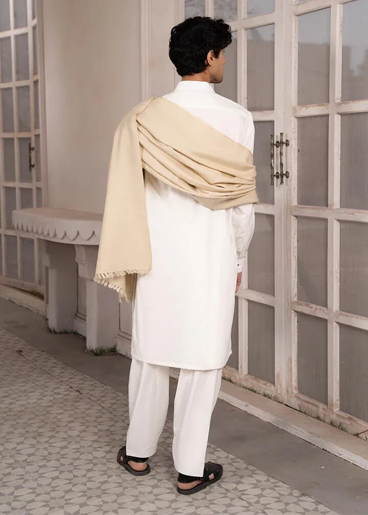 Beige Orginal Wool Shawl