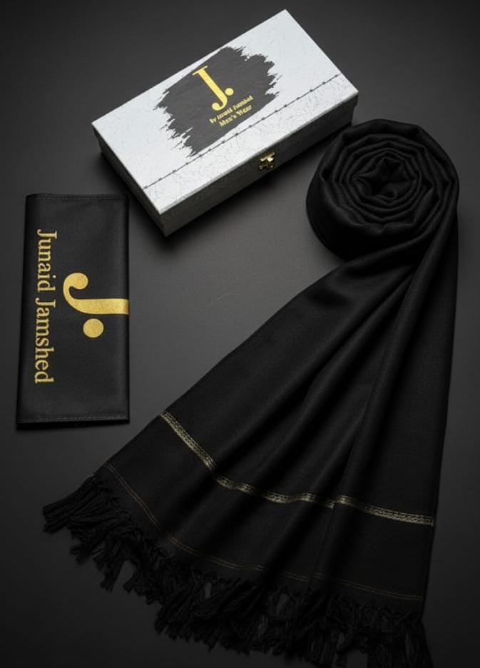 J. MENS PREMIUM SHAWL -D100-Black
