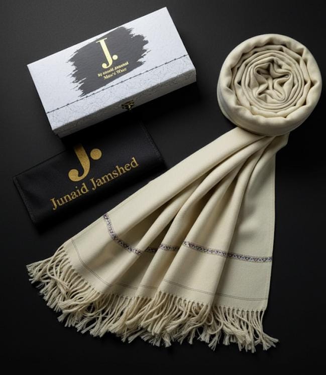 J. MENS PREMIUM SHAWL -D103-Cream