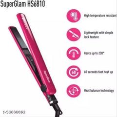 Syska HS6812 Super Glam Hair Straightener with Ceramic Plates, Heat Balance Technology and Overheat Protection