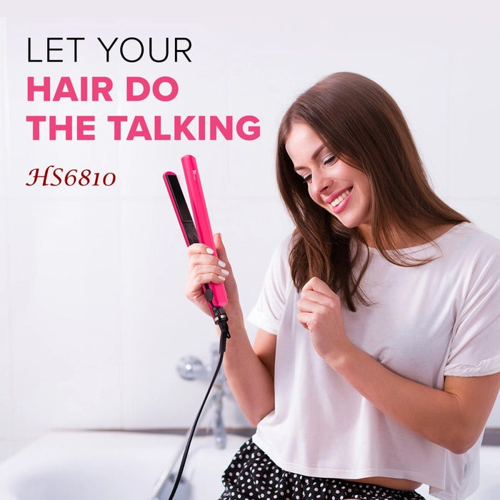 Syska HS6812 Super Glam Hair Straightener with Ceramic Plates, Heat Balance Technology and Overheat Protection