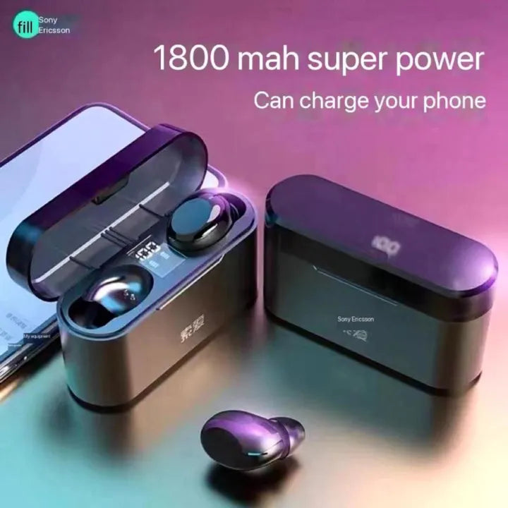 Sony Ericson A1 Wireless Airdots with 1800mAh Power Bank