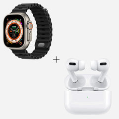 Airpods Pro 2 + Maixinn 10 in 1 Ultra Smart Watch 2 - Max 1000 (49mm)