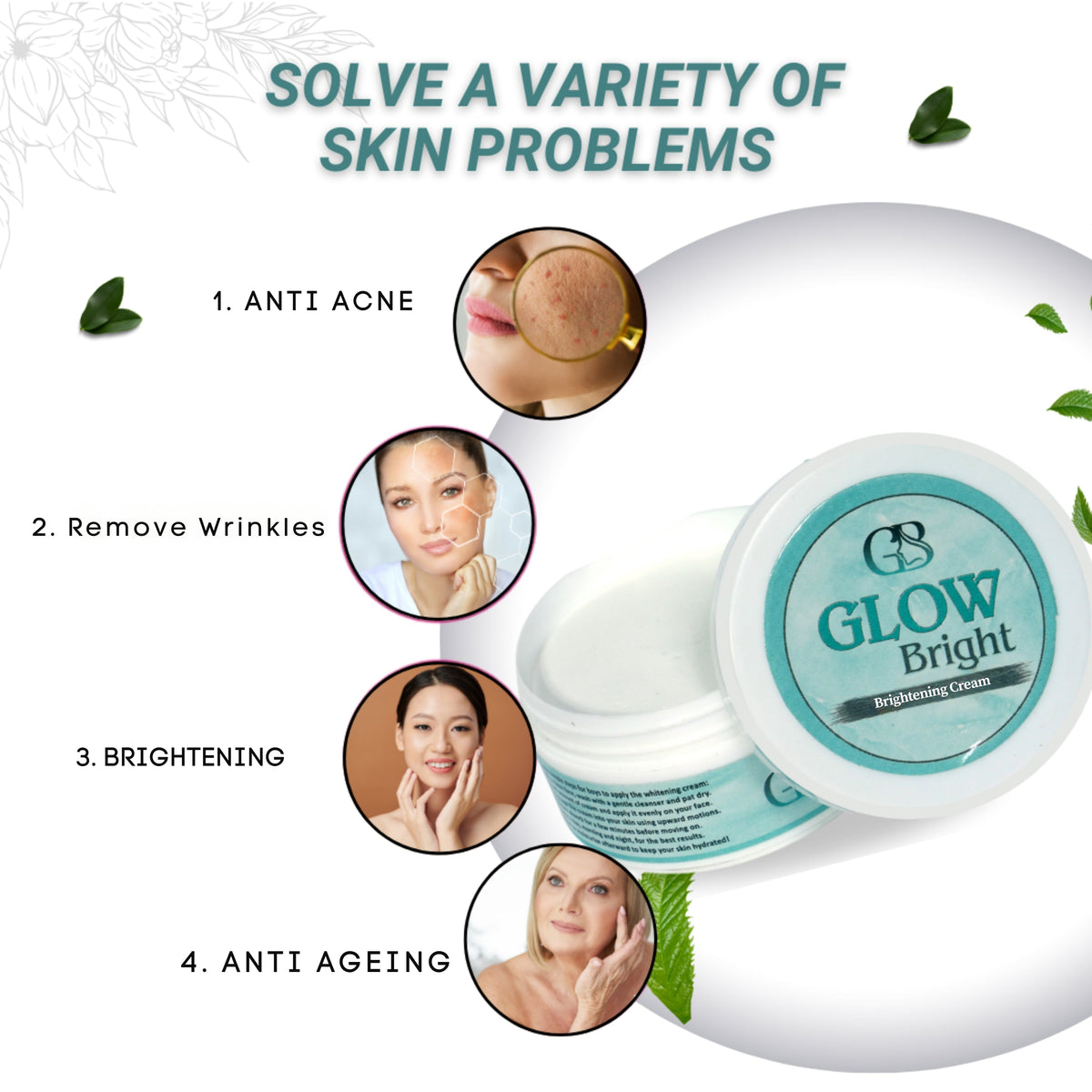 Glow Bright Brightening Cream (Korean Skincare)