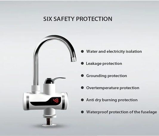 Instant Hot Water Tap Electric Geyser for Bathroom or Kitchen Basin - Armaa Store
