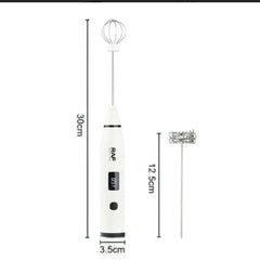 RAF Rechargeable Coffee Beater & Egg Whisker R.322 with 3 speeds & Digital Display - Armaa Store