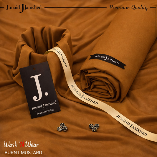 Premium J. Boski Fabric for Men | Luxury Boski | BURNT MUSTARD