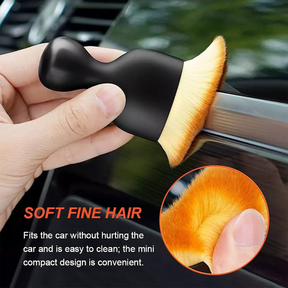2 Pack Car Detailing Brush, Car Brush for Detailing Interior Soft Bristles - Armaa Store