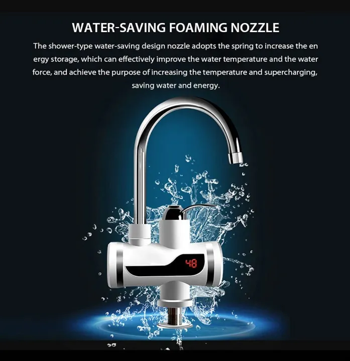 Instant Hot Water Tap Electric Geyser for Bathroom or Kitchen Basin - Armaa Store