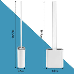 Silicone Toilet Cleaner Brush With Holder