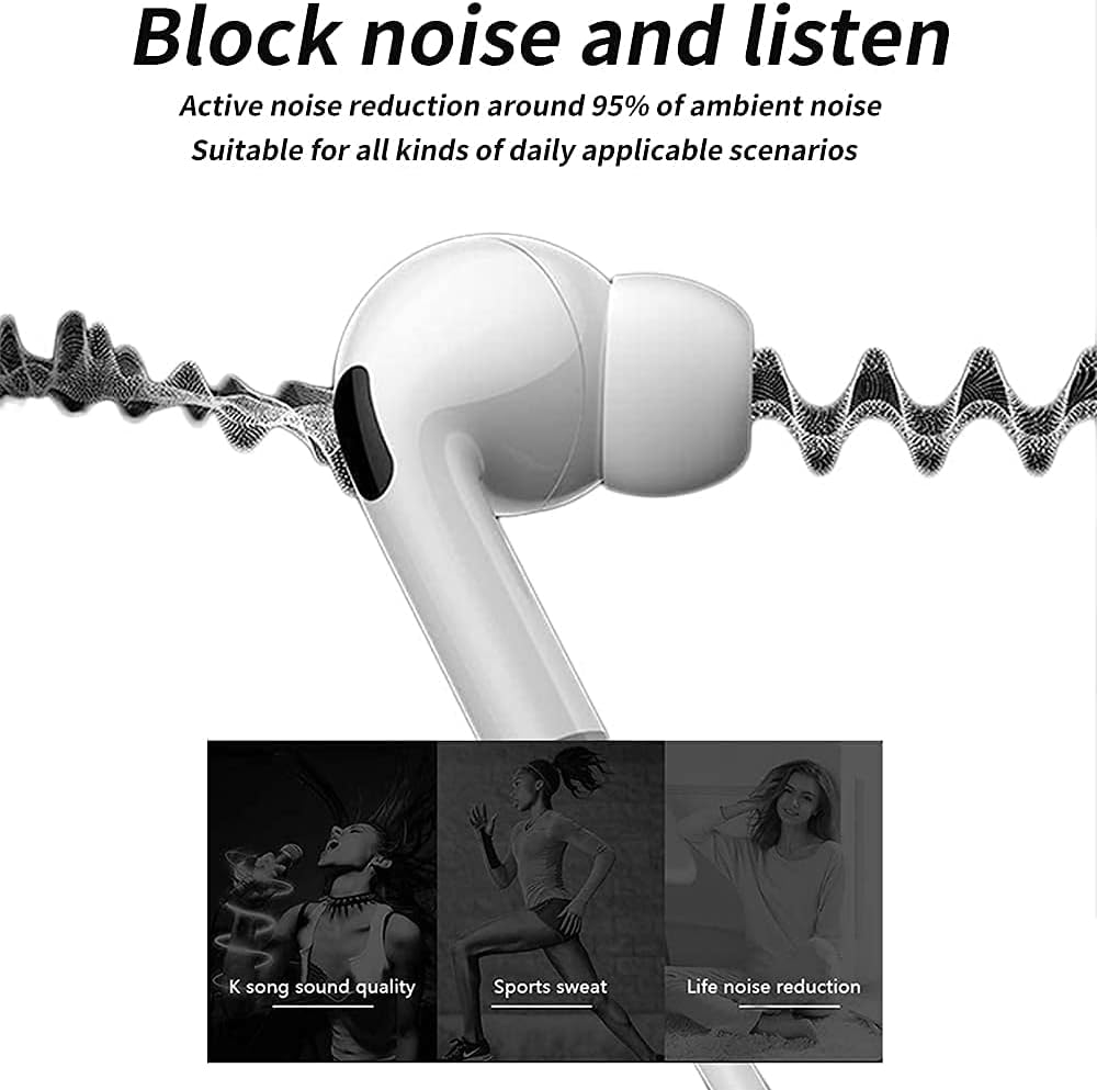 iPhone Bluetooth Handsfree with Lightening Connector (Built-in Microphone & Volume Control) in-Ear Stereo Headphones