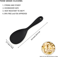 Silicone Rice Paddle Non-Stick Heat Resistant Spoon