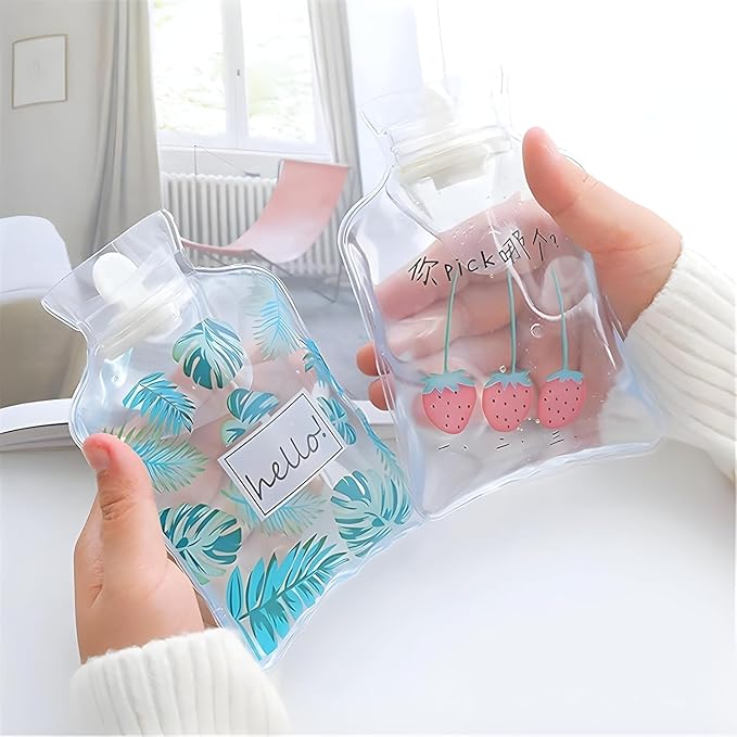 Stock Out     Hot Water Bag Transparent| for period cramps | for Pain Relief Hot bag | Small Cute Mini Size Hot and Cold Winter Water Bag | Hand Warmer Hot Bag| Hot Bag for girl| 2 Pieces Set