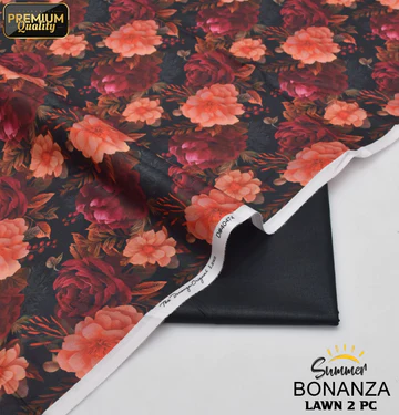 2-Piece Unstitched Lawn Suit (All Over Print) Bonanza-41