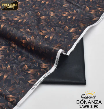 2-Piece Unstitched Lawn Suit (All Over Print) Bonanza-43
