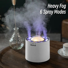 6 Nozzle Dynamic Humidifier, Mist Air Humidifier with Colorful LED Light, Home RGB Led Light Aroma Diffuser - Armaa Store