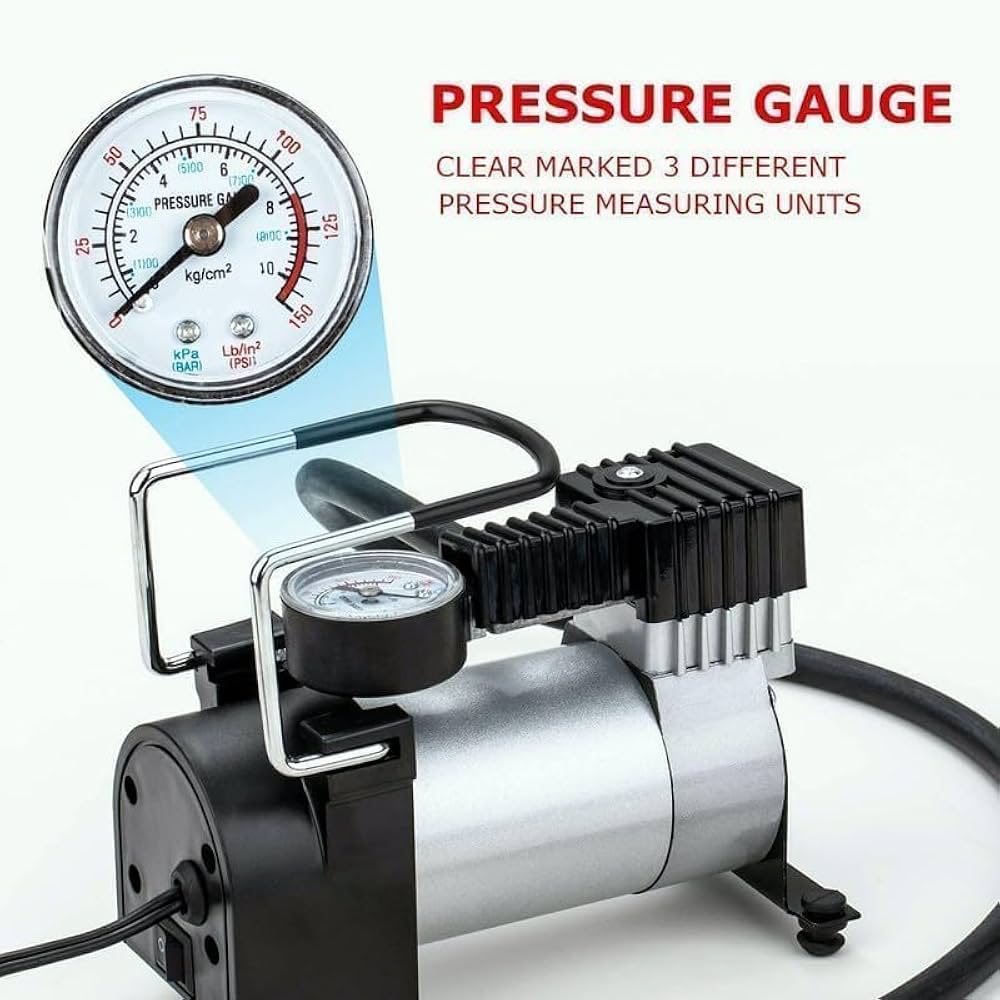 Portable 12V Electronic Air Pump | Car Tire Inflator & Compressor - Armaa Store