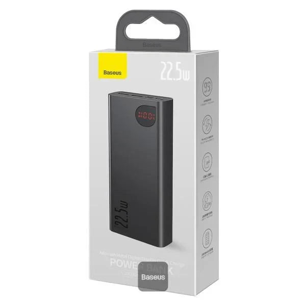 Baseus power bank packaging on a white background