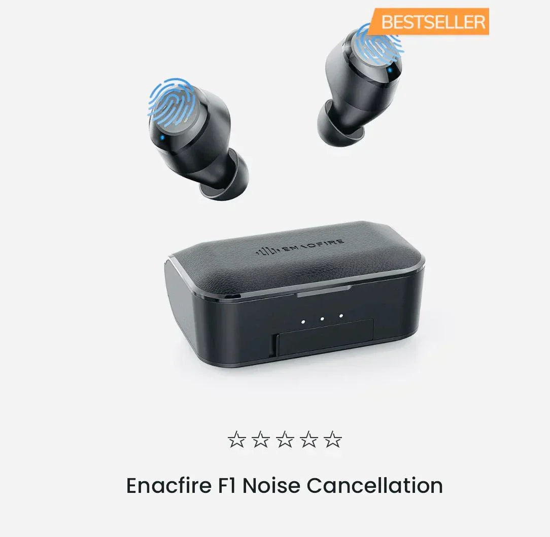 Enacfire F1 Wireless Earbuds with 2600mAh Power Bank
