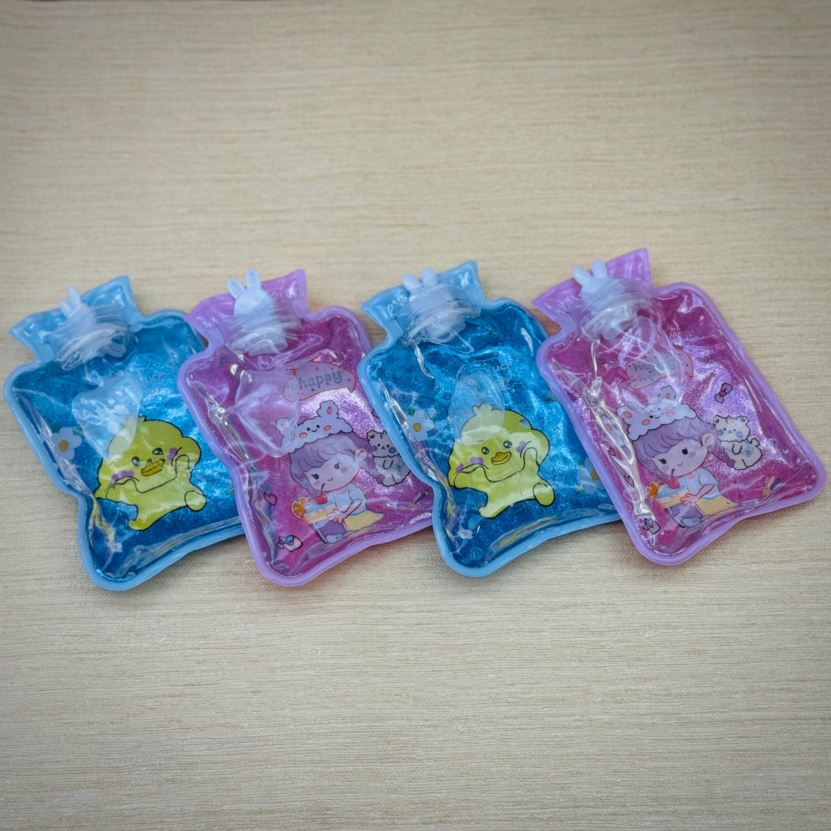 Transparent Hot And Cool Water Bottle | 4 Pieces Set