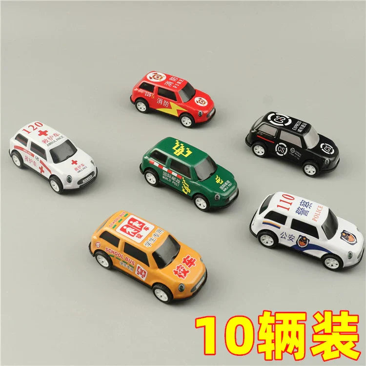 10 Pcs Pull Back Cars - Friction Powered Race Car Toy - Funny Toddler Car Toys for Party Classroom Prizes Birthday Gift - Armaa Store
