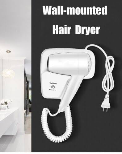LANDIA WALL-MOUNTED HAIR DRYER – COMPACT & STYLISH FOR HOTELS & HOMES - Armaa Store
