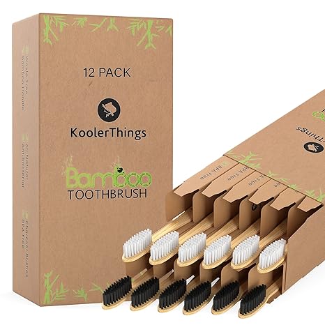 Imported Bamboo Toothbrush | pack of 12 - Armaa Store