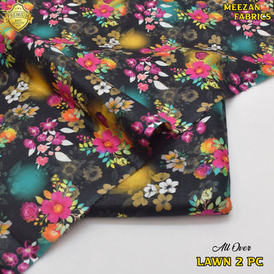2-Piece Unstitched Lawn Suit (All Over Print) LA-12