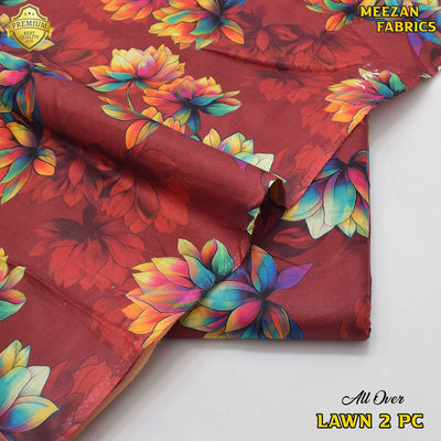 2-Piece Unstitched Lawn Suit (All Over Print) LA-18