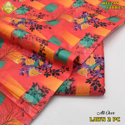 2-Piece Unstitched Lawn Suit (All Over Print) LA-19