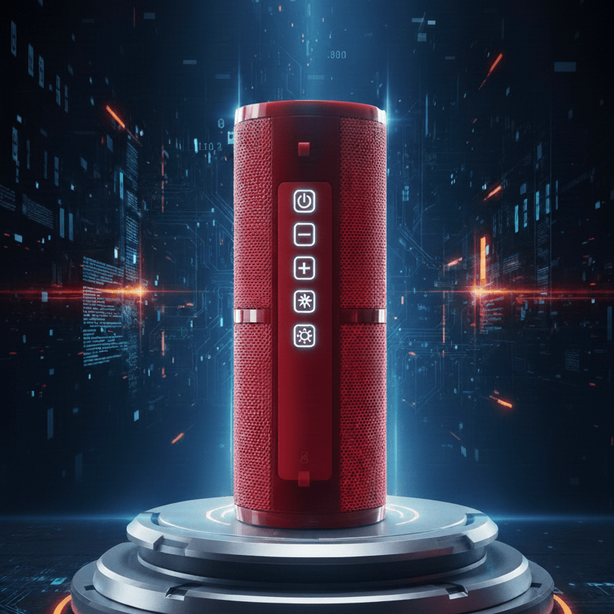 boombox speaker - red colour