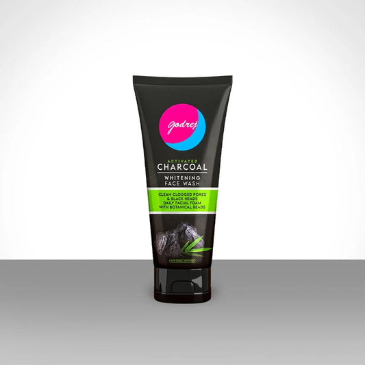 Godrej Activated Charcoal Whitening Face Wash 100ml - Deep Cleansing Formula
