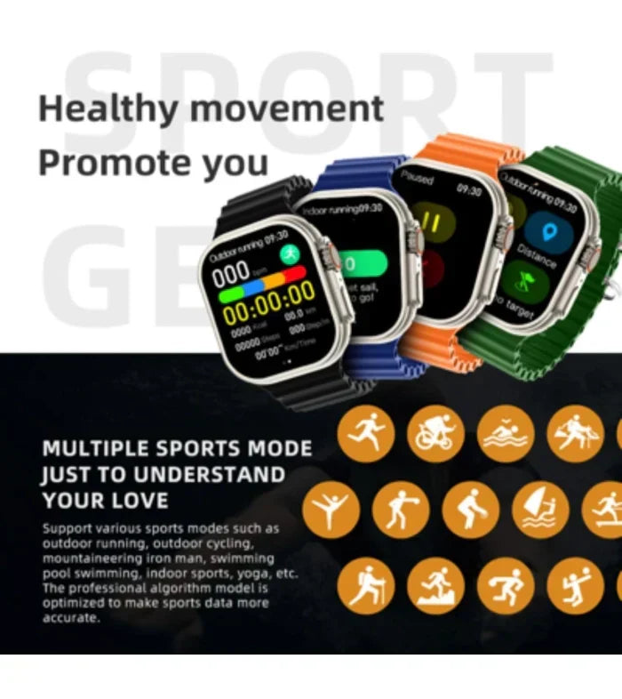 HW Ultra 2 Smart Watch with Amoled Display - Android Smart Watch